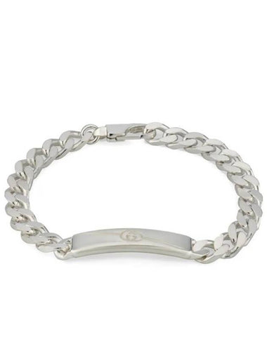 Diagonal Interlocking G Bracelet YBA774054001 Silver - GUCCI - BALAAN 1