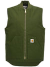 Logo Patch Zipper Vest Green - CARHARTT WIP - BALAAN 1