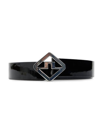 Gary High Shine Leather Belt Black - J.LINDEBERG - BALAAN 1