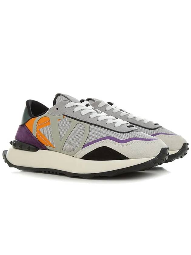 Netrunner V Logo Low-Top Sneakers Grey - VALENTINO - BALAAN 5