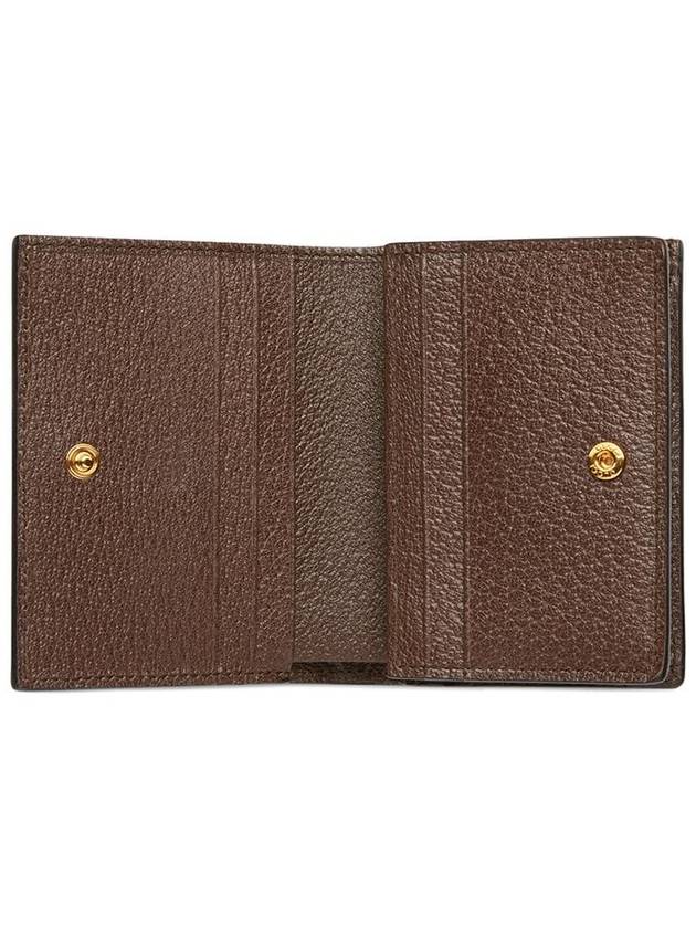 Ophidia GG Supreme Zipper Half Wallet Beige Brown - GUCCI - BALAAN 5