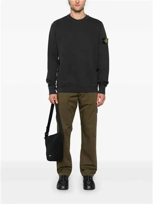 Compass Badge Sweatshirt Black - STONE ISLAND - BALAAN 7