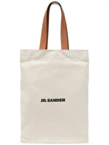 logo canvas tote bag - JIL SANDER - BALAAN.