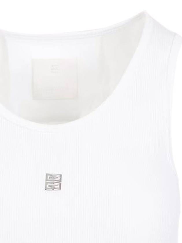 4D Logo Crewneck Sleeveless White - GIVENCHY - BALAAN 3