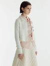 NOVEMBER COLLAR CD IV Cardigan Ivory - TIBAEG - BALAAN 2