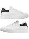 Triangle Logo Leather Low Top Sneakers White - PRADA - BALAAN 2