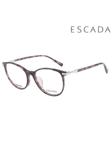 Glasses Frame VES A85F 0GG3 Round Titanium Men Women - ESCADA - BALAAN 1