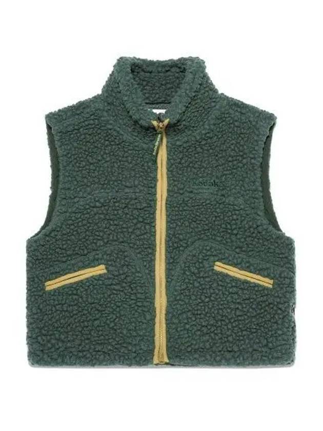 KODAK Trip Wool Fleece Crop Vest Women KHAKI - KODO - BALAAN 1