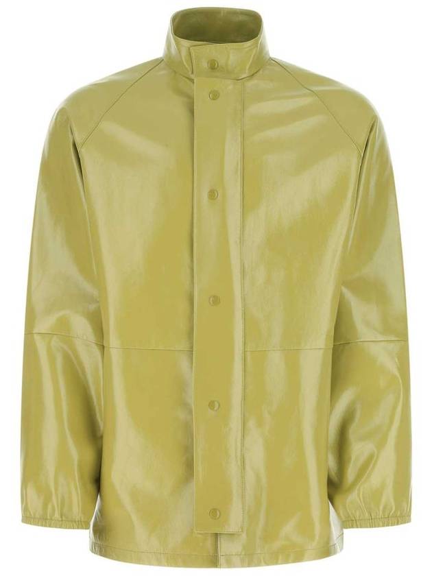 Pistachio Nappa Leather Jacket Green - PRADA - BALAAN 2