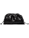 Intrecciato Mini Pouch Bag Black - BOTTEGA VENETA - BALAAN 3