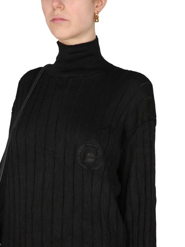 silk oversized turtleneck black - BALENCIAGA - BALAAN 5