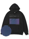 Social Stance Blue Overfit Hoodie Black - MONSTER REPUBLIC - BALAAN 1