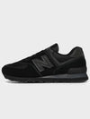 574 Low Top Sneakers Triple Black - NEW BALANCE - BALAAN 3