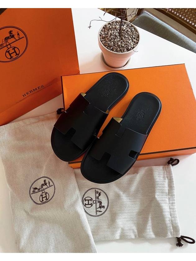 Izmir Sandal Calfskin & Noir - HERMES - BALAAN 2