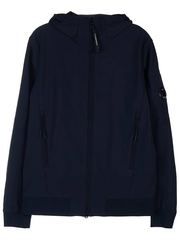 Lens Wappen Patch Hoodie Zip Up Navy - CP COMPANY - BALAAN.