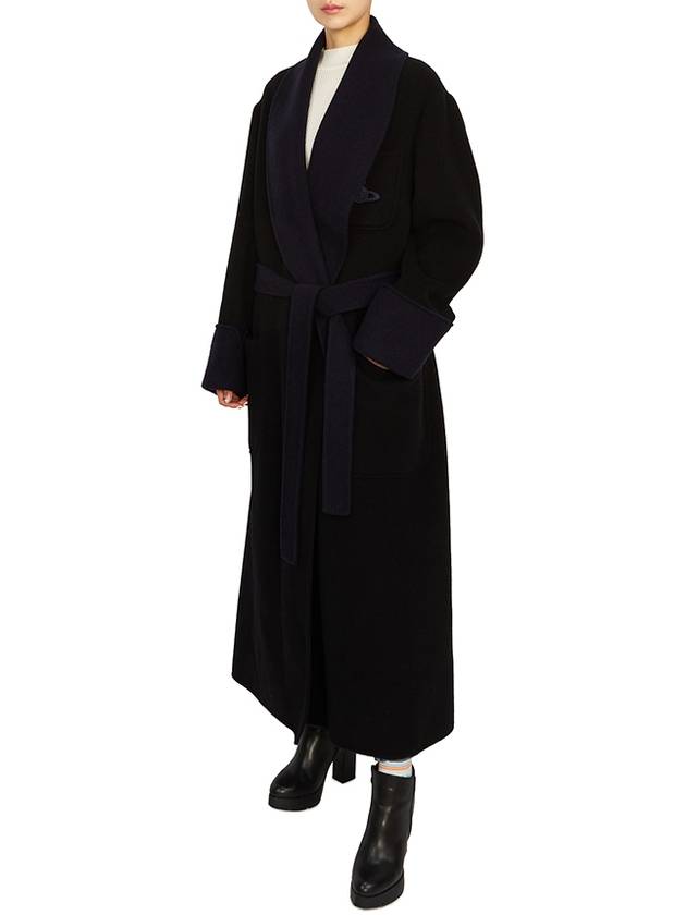 Sphere Embroidery Belt Single Coat Black - VIVIENNE WESTWOOD - BALAAN 9