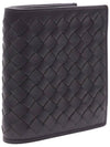 Intreciato Small Folder Half Wallet Brown - BOTTEGA VENETA - BALAAN 4