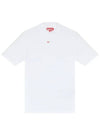 T Mokky Microdiv Logo Short Sleeve T-Shirt White - DIESEL - BALAAN 2