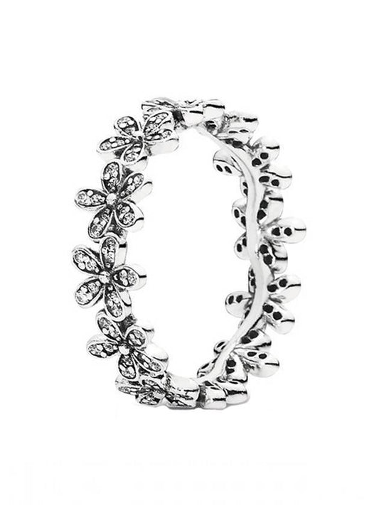 cubic zirconia daisy ring silver - PANDORA - BALAAN 1