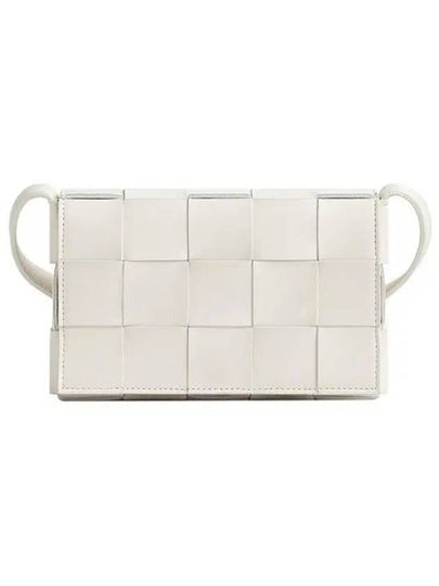 Cassette Intrecciato Small Cross Bag White - BOTTEGA VENETA - BALAAN 2