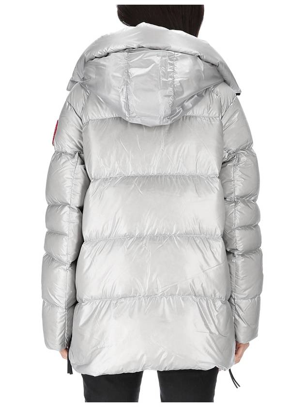 Women's Cypress Short Padded Puffer Jacket Silver Birch - CANADA GOOSE - BALAAN.