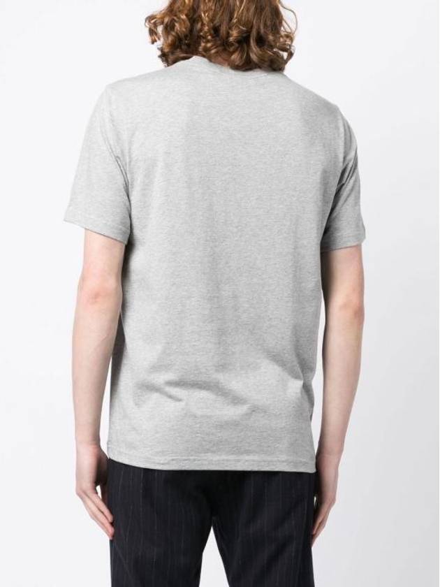 Zebra Logo Crew Neck Cotton Short Sleeve T-Shirt Grey - PAUL SMITH - BALAAN 5