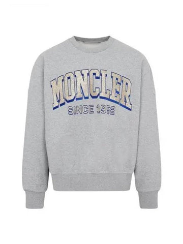 8G00019 M2642 984 Glitter Logo Sweatshirt - MONCLER - BALAAN 1