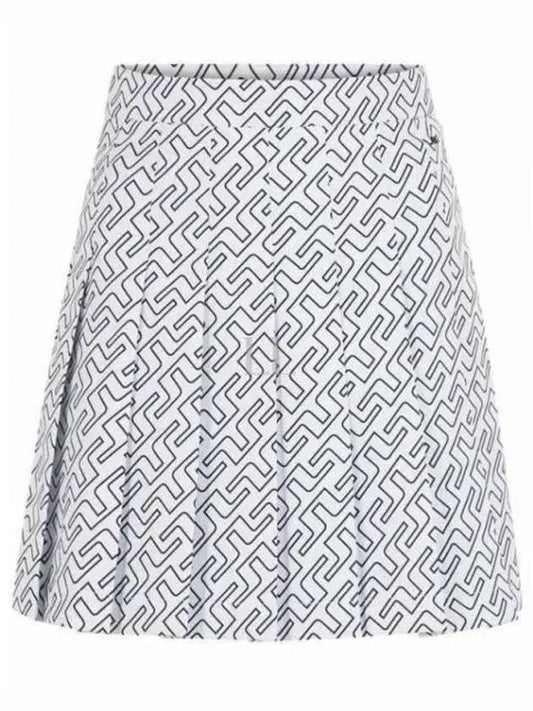 Women's Adina Print Skirt White - J.LINDEBERG - BALAAN 2