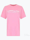 Health Wealth Logo Short Sleeve T-shirt Pink - SPORTY & RICH - BALAAN 2