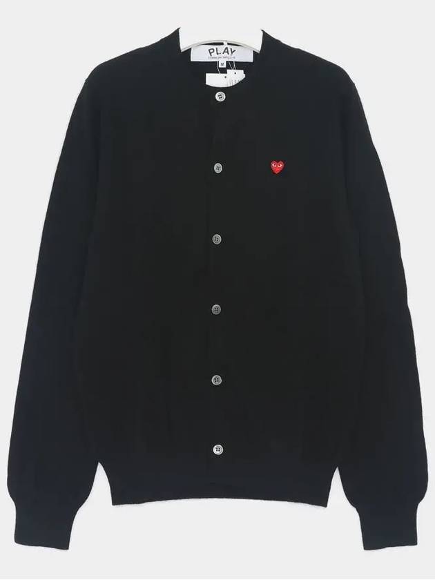 Heart Wappen Cardigan Black - COMME DES GARCONS - BALAAN 3