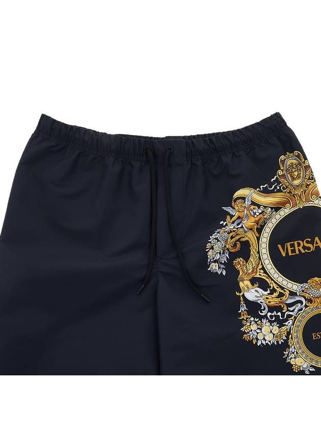 Baroque Printing Swim Shorts Navy - VERSACE - BALAAN 4