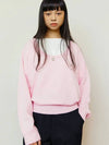 Wide Round Neck Knit Top Pink - LESEIZIEME - BALAAN 8