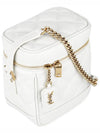 Vanity Quilting Shoulder Bag White - SAINT LAURENT - BALAAN 8