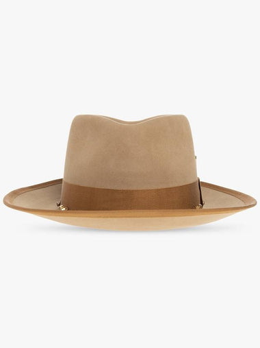 Nick Fouquet Felt Fedora Hat, Men's, Brown - NICK FOUQUET - BALAAN 1