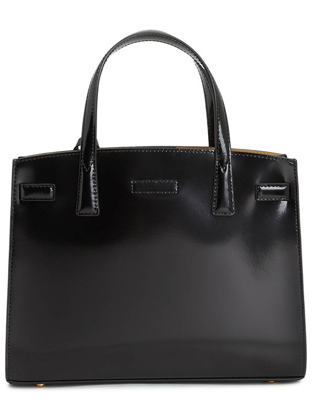 Robinson Satchel Small Tote Bag Black - TORY BURCH - BALAAN 4