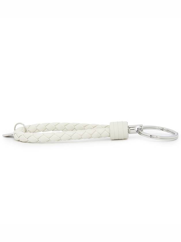 Intrecciato Leather Key Holder Cream - BOTTEGA VENETA - BALAAN 5