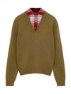 Trompe l oeil shirt V neck knit 270108 - LOEWE - BALAAN 1