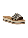 Dioriviera Dway Platform Slide Slippers Natural Black - DIOR - BALAAN 2