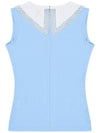 C23MTS007W Lace Point Top Sky blue - CHUCUCHU - BALAAN 2