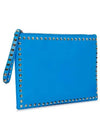 Rockstud Strap ClutchGWB00147 ABOL01 B01 Neon Blue - VALENTINO - BALAAN 2