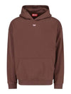 D Logo Patch Hoodie Brown - DIESEL - BALAAN 2