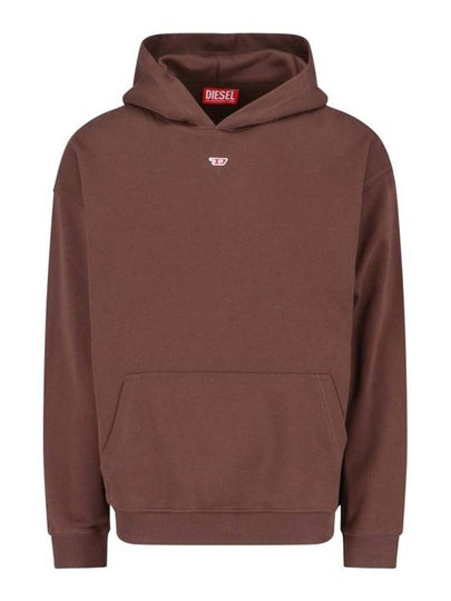 D Logo Patch Hoodie Brown - DIESEL - BALAAN 2