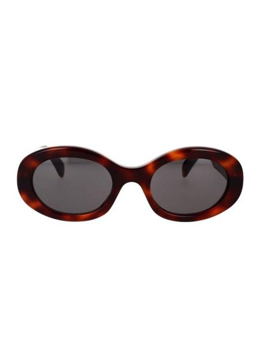 Eyewear Triomphe Logo Temple Sunglasses Havana - CELINE - BALAAN 1