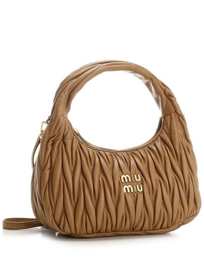 Wander Materasse Nappa Leather Shoulder Bag Brown - MIU MIU - BALAAN 2