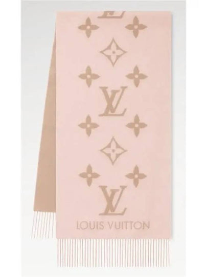 Reykjavik Monogram Cashmere Scarf Beige Rose - LOUIS VUITTON - BALAAN 2