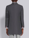 4 Bar Stripe Crispy Linen Jacket Grey - THOM BROWNE - BALAAN 4