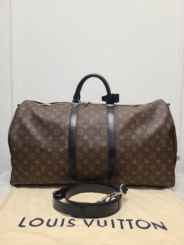 Monogram Macassar Bandouli re Keepall 55 - LOUIS VUITTON - BALAAN 8