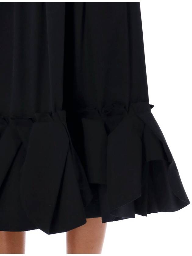 Comme Des Garçons Pleated Ruffle Hem Midi Skirt - COMME DES GARCONS - BALAAN 3