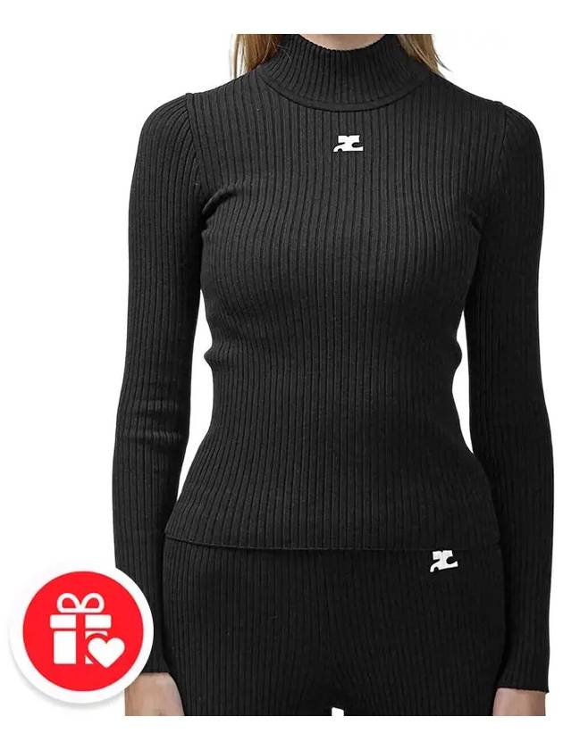 Reedition Turtle Neck Black - COURREGES - BALAAN 8