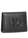 4Y2P0T39 VTQ 0NO Men s V logo card wallet - VALENTINO - BALAAN 2